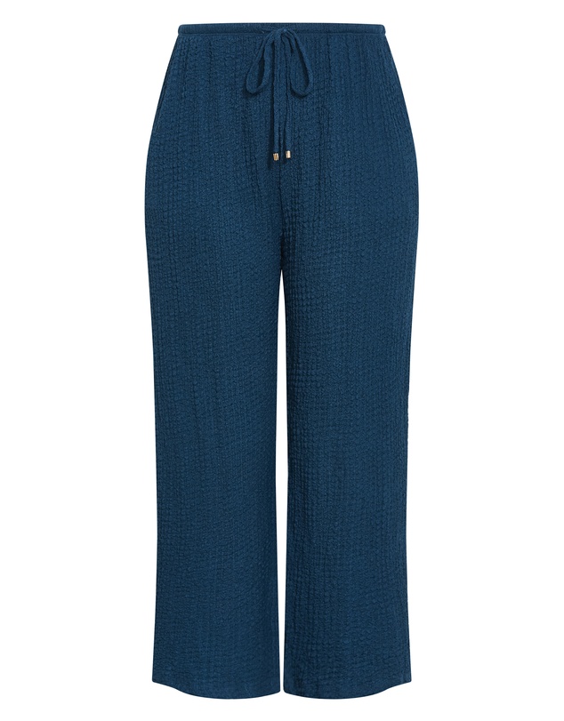 City Chic - Plus size Zoie Wide Leg Pant - petrol