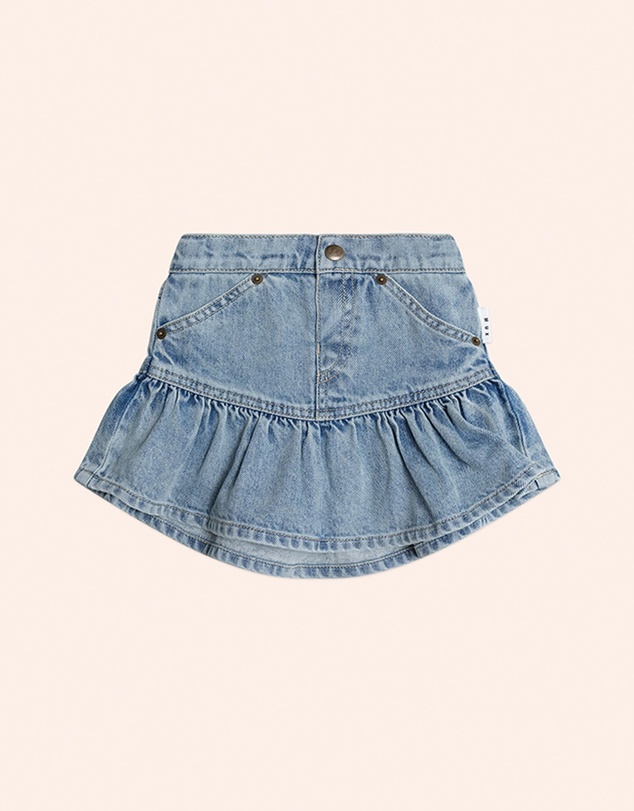 Huxbaby - Dreamy Denim Frilly Skirt - Kids