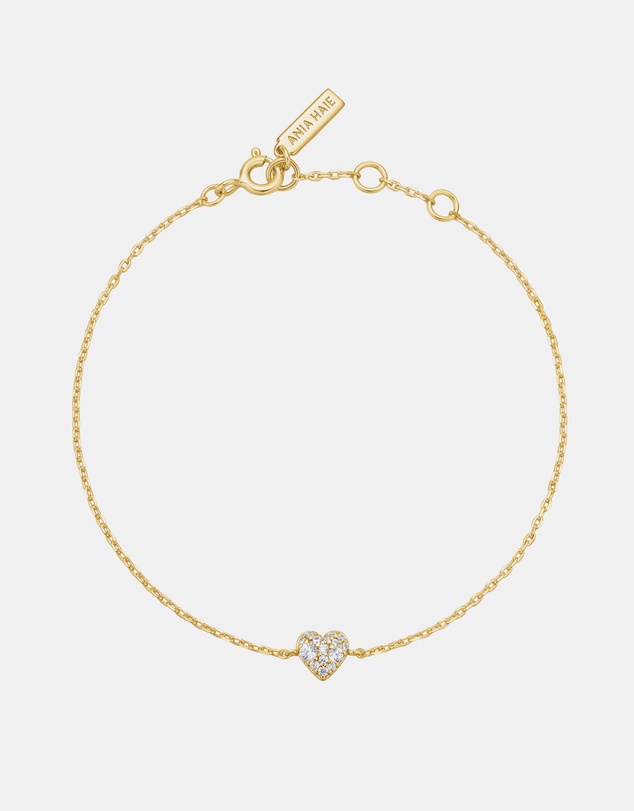 Ania Haie - Gold Sweetheart Pave Bracelet