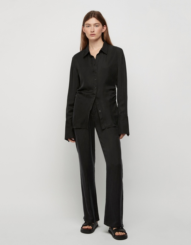 FRIEND of AUDREY - Perle 100% Cupro Straight Trouser