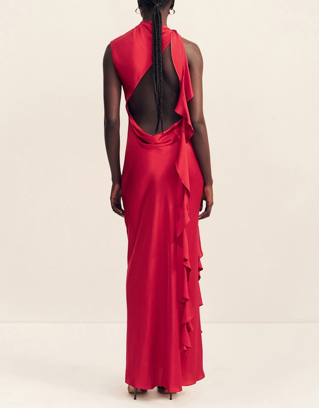 Shona Joy - Agnes Draped Ruffle Maxi Dress