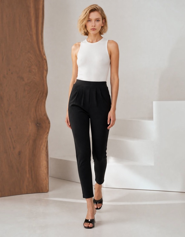 Mossée - Chloe Elastic Waist Work Pants