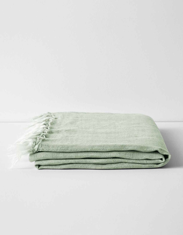 Aura Home - Linen Fringe Throw