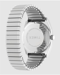 TIMEX - Mens Automatic Reissue Rounded Square 34mm Silver-tone Dial with Stainless Steel Strap