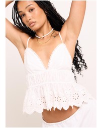 Subtitled - Byron Embroidered Flowy Top