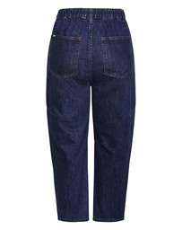 City Chic - Plus size Harley Fit Brooke Barrel Jean - dark wash