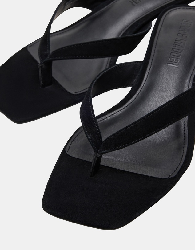 Steve Madden - Tracie Black Suede Heels