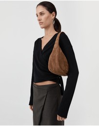 St. Agni - Suede Large Bon Bon Bag