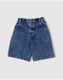 Goldie + Ace - Carpenter Denim Shorts- ICONIC EXCLUSIVE - Babies-Kids
