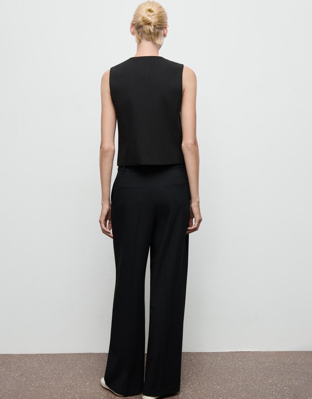 M.N.G - Pleated Wide Leg Trousers