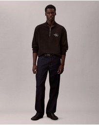 Calvin Klein Jeans - Terry Monologo Quarter Zip Sweatshirt