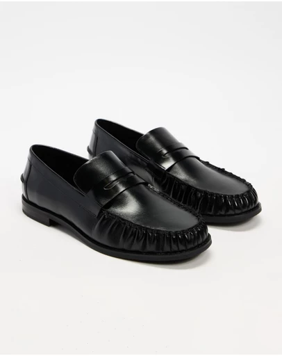 AERE - Leather Penny Loafers - Men's