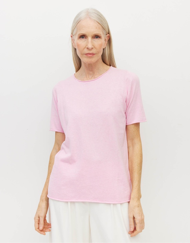 JH Lounge - JHL Crew T (Fine Cotton Cashmere) Candy Marle