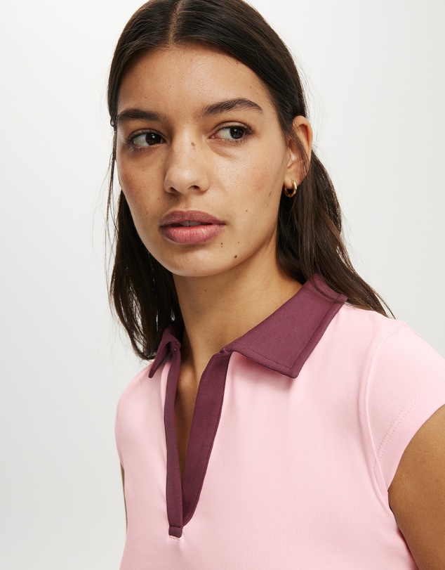 Cotton On - Alice Deep V Polo