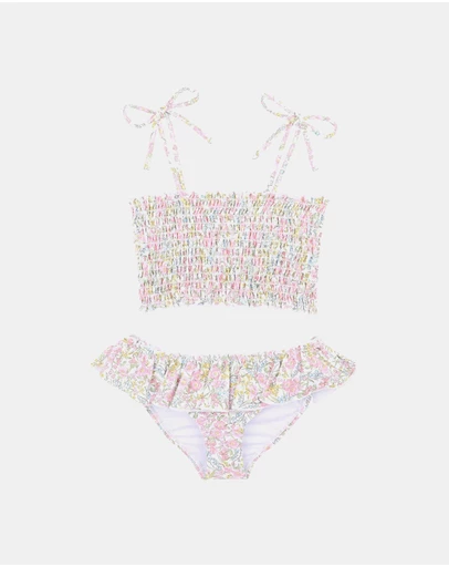 Minihaha - Marissa Shirred Bikini Set - Kids-Teens