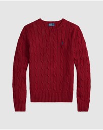 Polo Ralph Lauren - Cable-Knit Cotton Crewneck Sweater