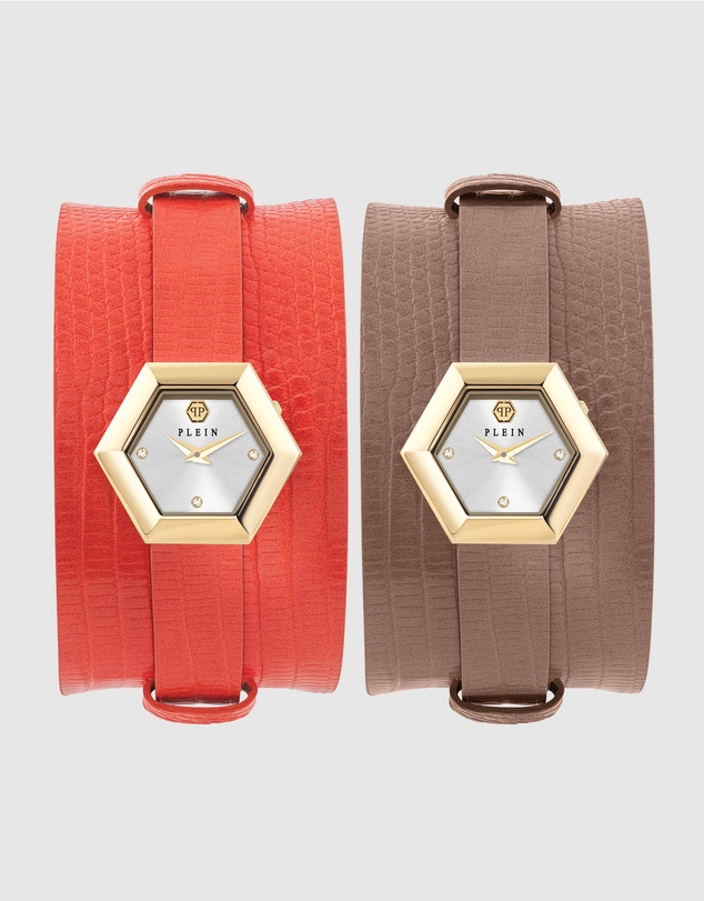 Philipp Plein - LA JUNGLE DE PLEIN 28mm Gold-Tone Analogue