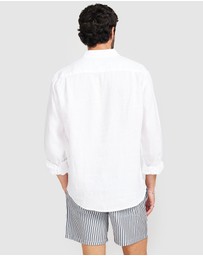 Vacay Swimwear - White Linen Shirt