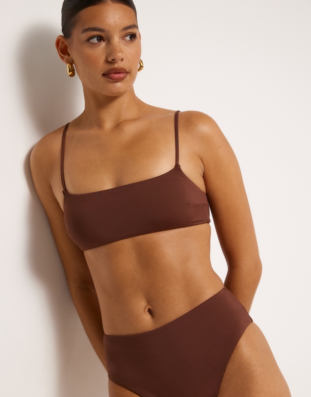 AERE - Scoop Bandeau Bikini Top