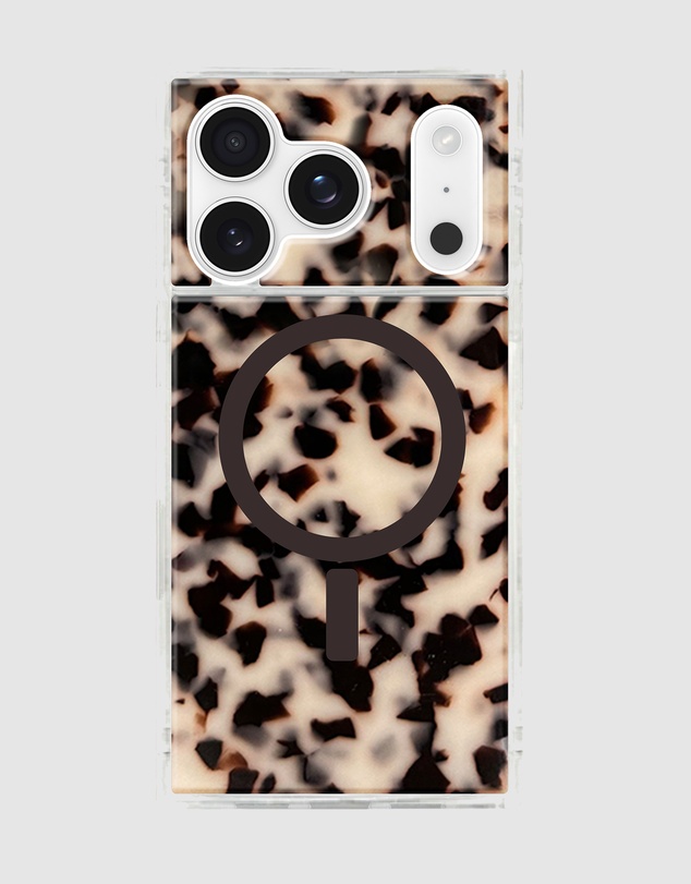 Flaunt - Flaunt Square Blonde Tortoise Shell MagSafe Case for iPhone 17 Pro