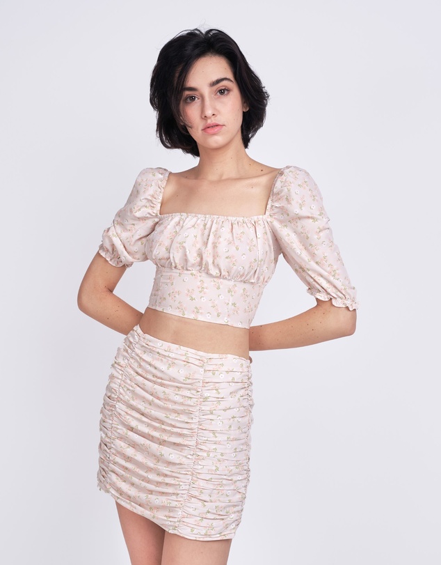 Glamorous - Ruched Mini Skirt