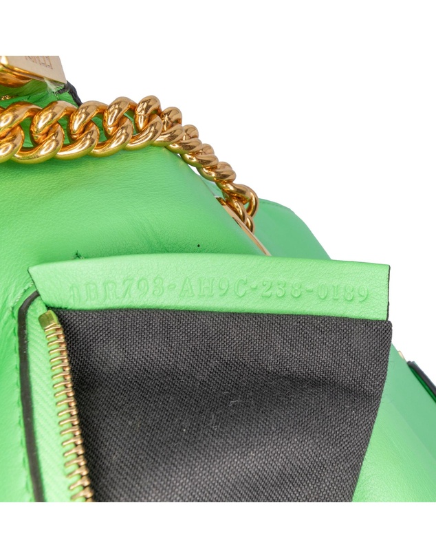 Pre-Loved by Azura Reborn - Pre-Loved Zucca Embossed Leather Chain Midi Baguette
