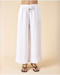 CAMIXA - Palazzo Linen Pants