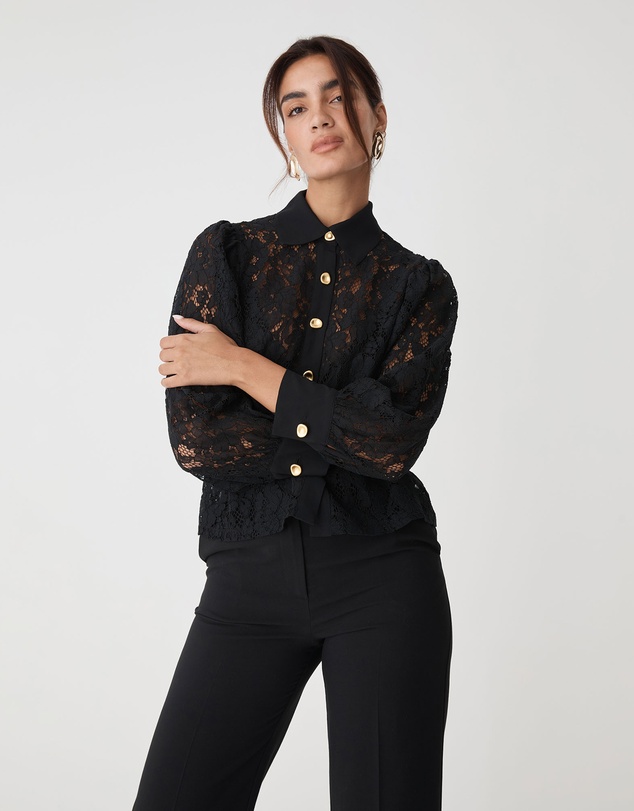 Forcast - Kennedy Lace Shirt