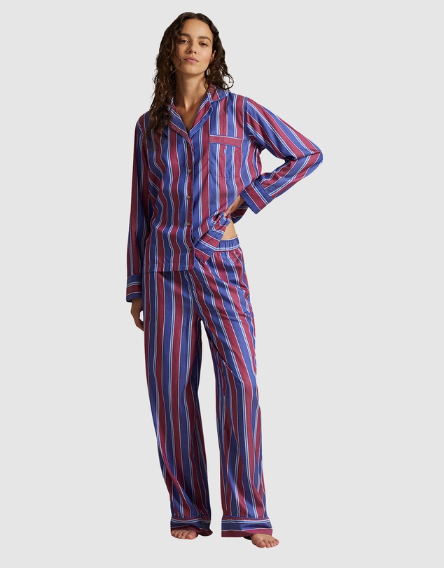 Polo Ralph Lauren - Madison Cricket Stripe Long Sleeve Pyjama Set