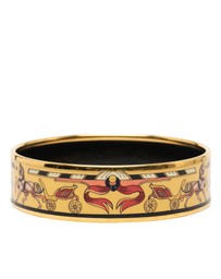 Pre-Loved by Azura Reborn - Pre-Loved Wide Enamel Horse Carriage Bangle 65