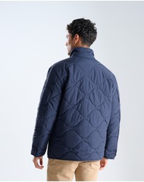 3 Wise Men - 3 Wise Men Quilted Jacket Navy