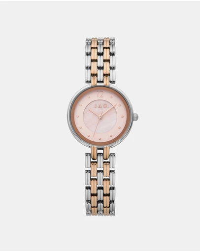 Jag - Iluka Womens Pink MOP Dial 30mm Two-Tone Watch