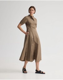 Oxford - Olyvia Snaps Midi Dress