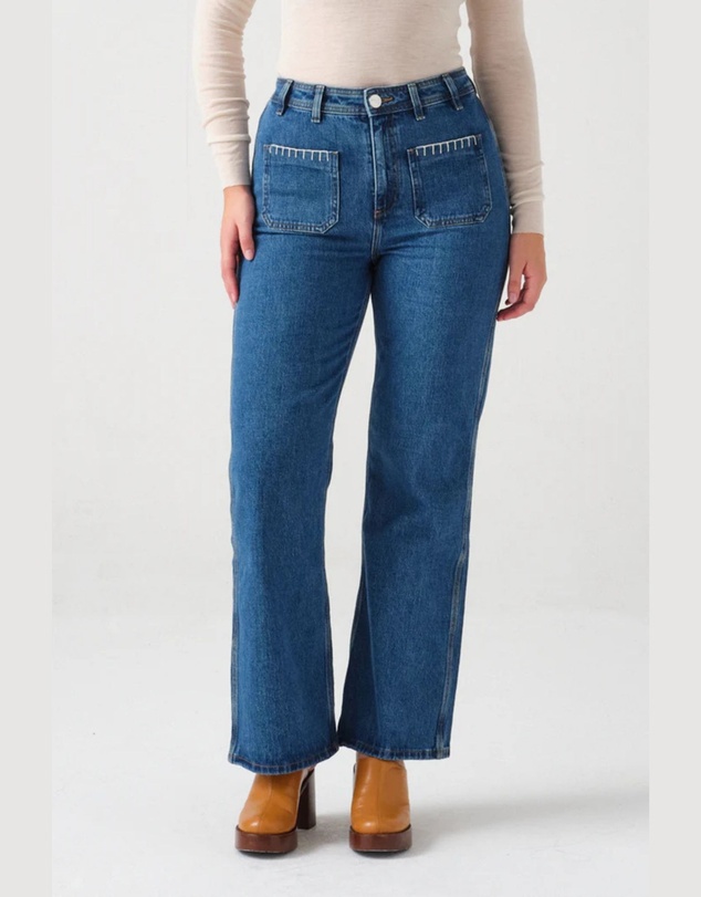 Seventy + Mochi Denim - Patch Pocket Mabel Jean