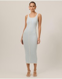 Tussah - Lori Contrast Ribbed Knit Dress
