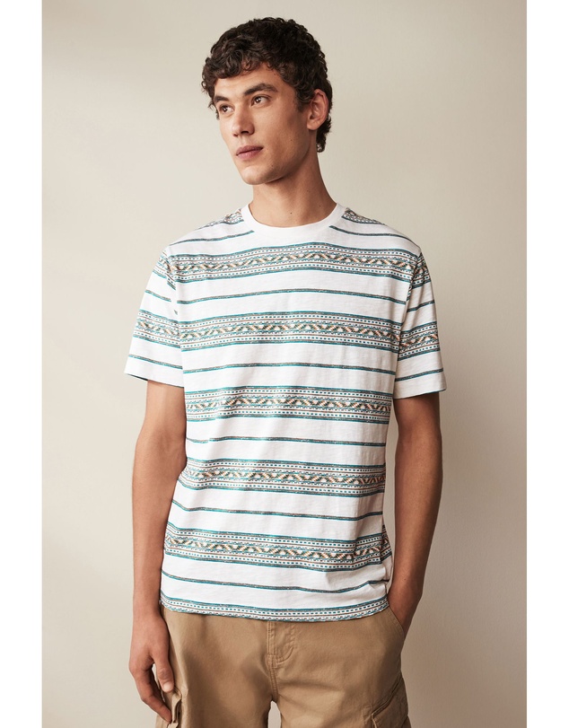 NEXT - Textured Stripe T-Shirt