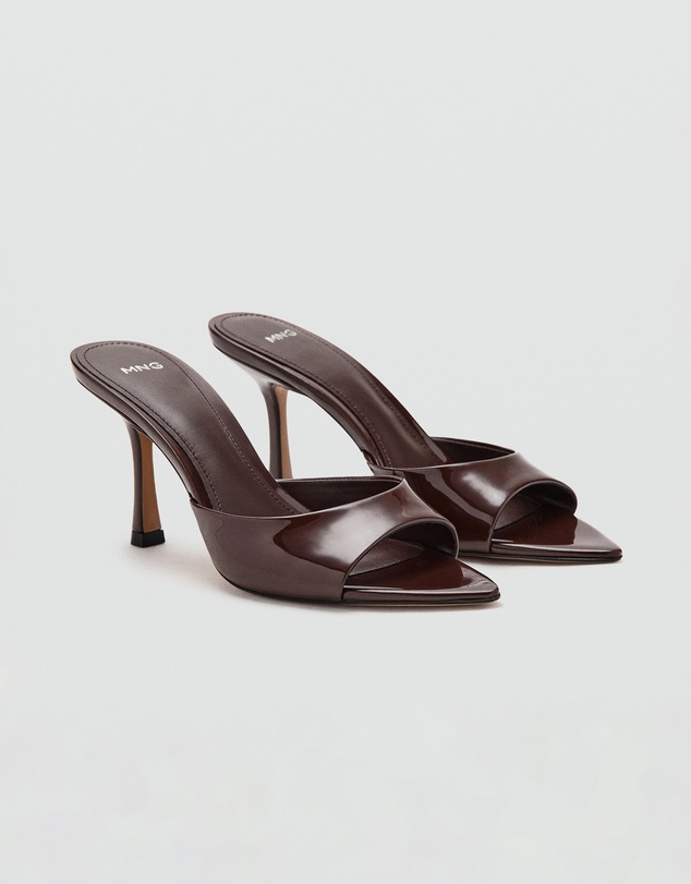 M.N.G - Patent Leather High-Heeled Sandals