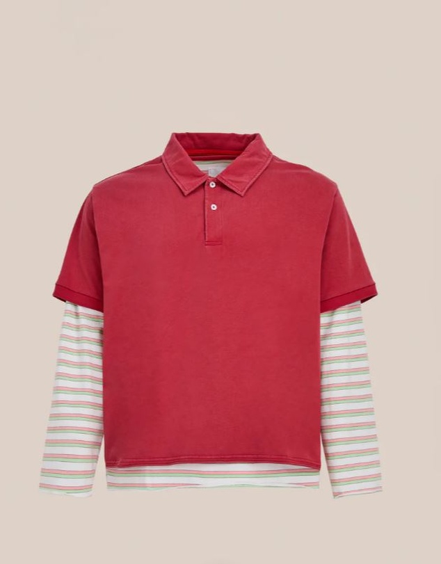 Found - Double Layer Stripe Tee