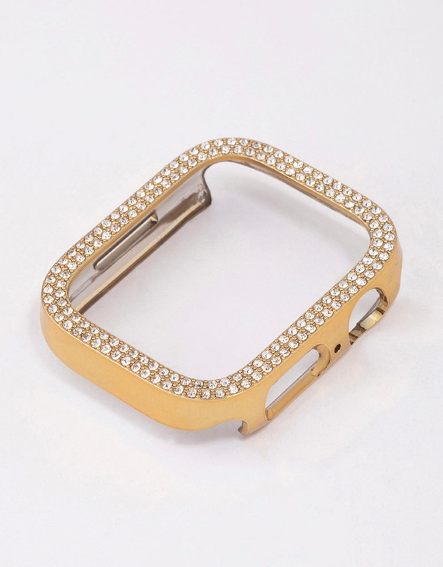 Lovisa - Gold Diamante Encrusted Watch Case 44/45mm