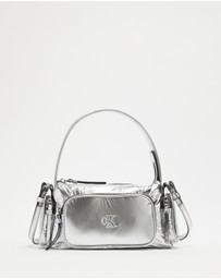 Calvin Klein - Pocket Silver Nylon Small Bag