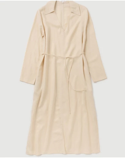 Revibe - Repaired Assembly Label Linen Blend Dress