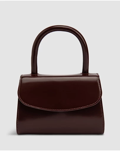 By Far - Mini 2.0 Semi Patent Leather Bag