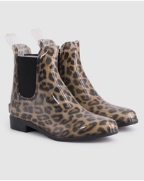 AusWooli Ugg Boots - Doublebay Rainboots With Sheepskin Insole