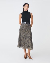 Forcast - Imogen Printed Panel Skirt