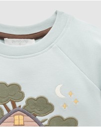 Purebaby - Tree House Thick Long Sleeve Tee -Kids-Babies