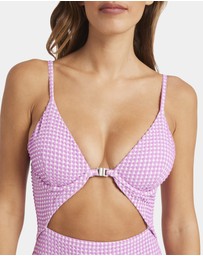 Billabong - Womens Mini Wave Check Kaia One Piece Swimsuit