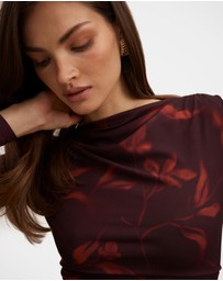 Forever New - Monte Mesh Long Sleeves Top