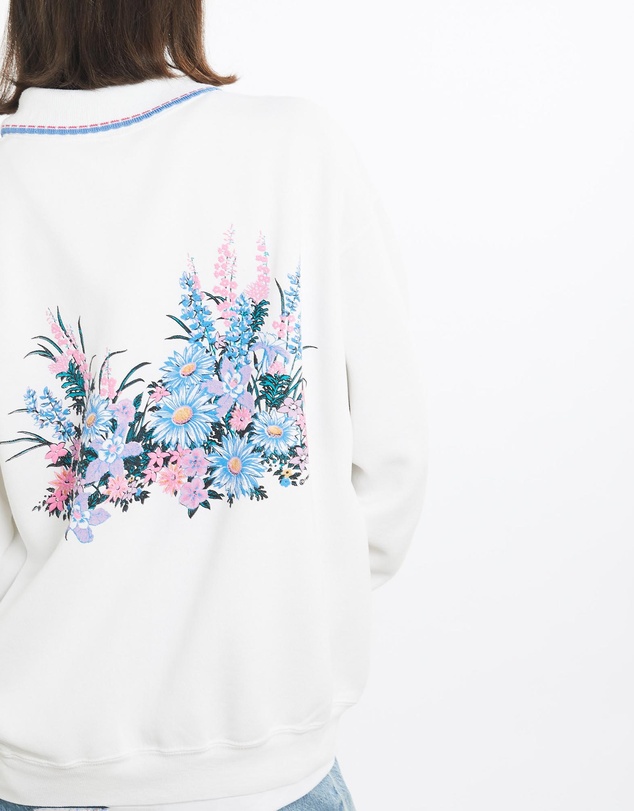 Vintage by The Real Deal - Pre Loved - Vintage 1992 Wildflower Collared Sweatshirt