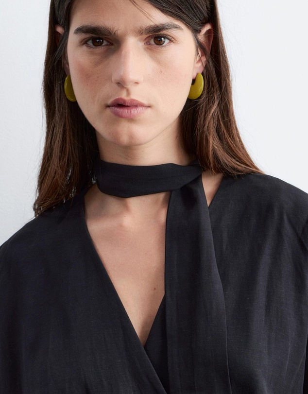 & Other Stories - Scarf-Detail Wrap Mini Dress