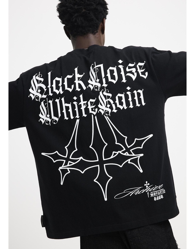 Black Noise White Rain - Galaxy T-Shirt